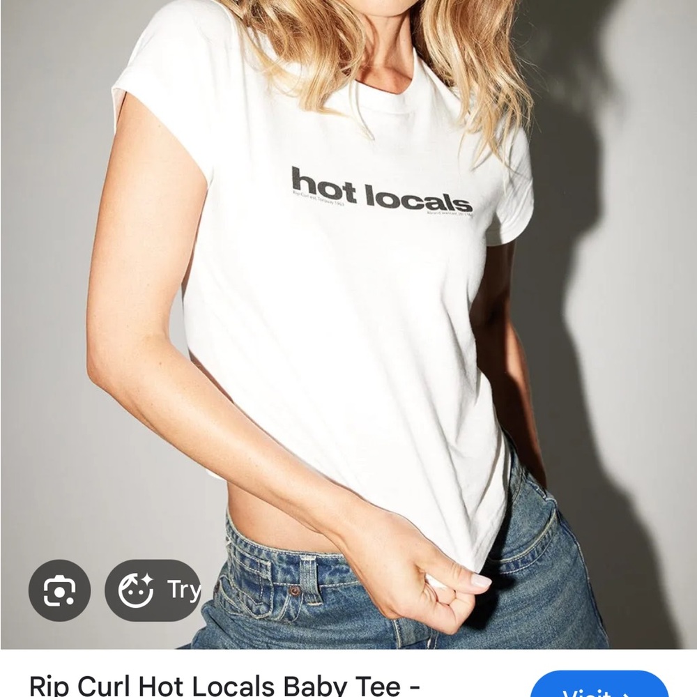 Rip Curl White 'Hot Locals' Tee